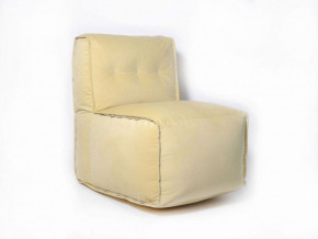 Прямое модульное бескаркасное кресло Комфорт (Желтый велюр) в Ягодном - yagodnyj.germes-mebel.ru | фото